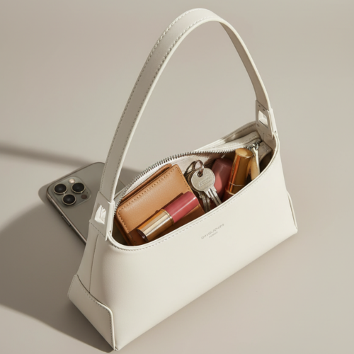 Дамска елегантна чанта бежова CM8210 David Jones