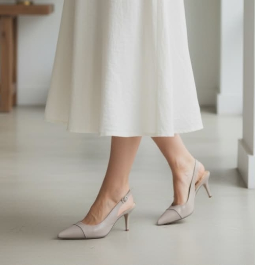 Дамски елегантни сандали от естествена кожа бежови 71-3245 R-1028-01