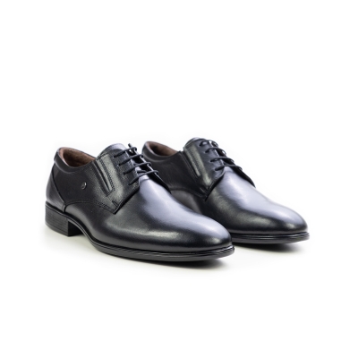 Мъжки елегантни обувки от естествена кожа черни 54-526