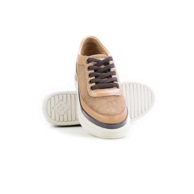 Дамски спортни обувки от естествен велур камел M126-5-17-T20