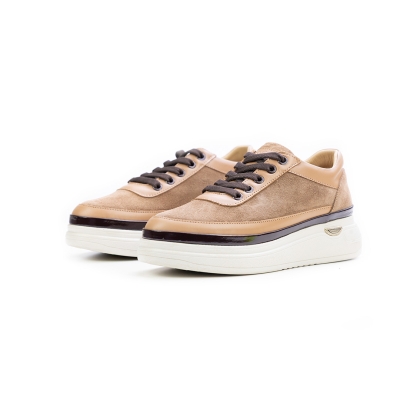 Дамски спортни обувки от естествен велур камел M126-5-17-T20