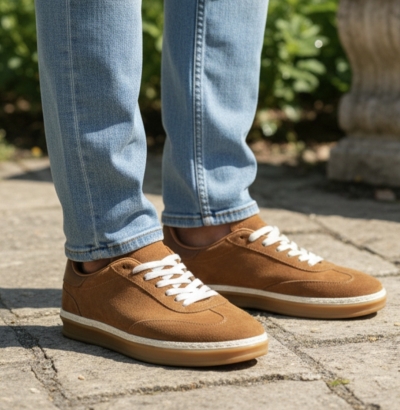 Мъжки спортни обувки от естествен велур таба LP-S