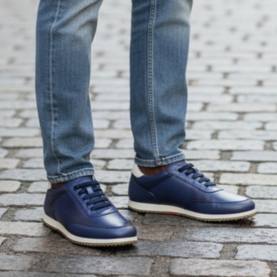 Мъжки спортни обувки тъмно сини 1191 Baerchi