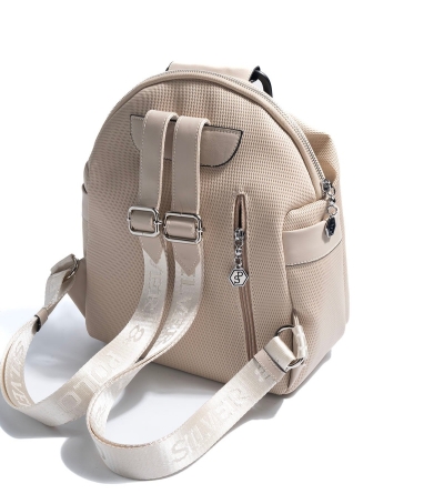 Дамска раница бежова 771 M86 Petek Silver&Polo
