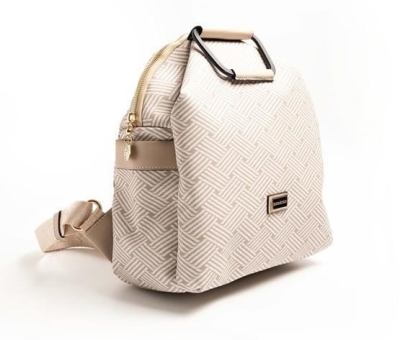 Дамска раница бежова 771 M192 Silver&Polo