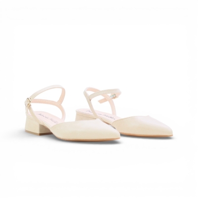 Дамски елегантни сандали в комбинация естествена кожа и естествен лак бежови 6808F-272 Patricia Miller