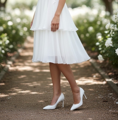 Дамски елегантни обувки от естествена кожа в бяло 5530 638 Patricia Miller