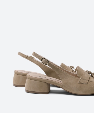 Дамски елегантни обувки от естествен велур бежови 6749 H-29405 Patricia Miller