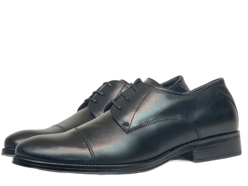 Мъжки елегантни обувки от естествена кожа черни 2752 Baerchi