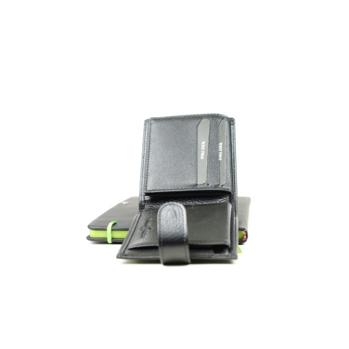 Мъжки кожен портфейл черен 36P