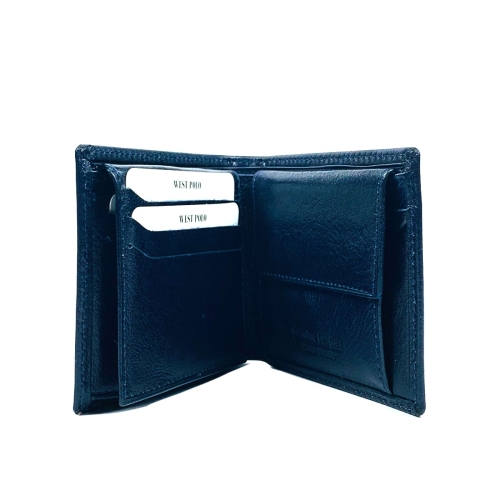 Мъжки кожен портфейл син 36/4-5