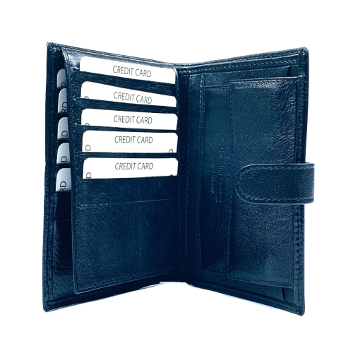 Мъжки кожен портфейл черен 711/P1-5