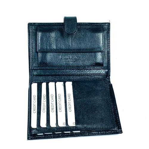 Мъжки кожен портфейл черен 711/P1-5