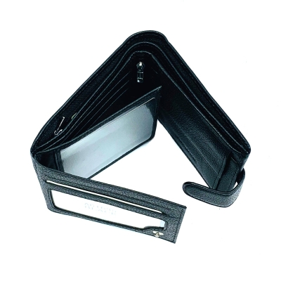 Мъжки кожен портфейл черен E61635