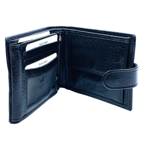 Мъжки кожен портфейл черен 63/P1-5