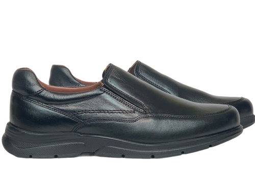 Мъжки ежедневни обувки от естествена кожа черни 1251 Baerchi