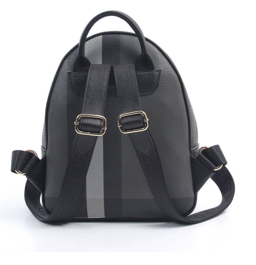 Дамска раница в черно и сиво 945 M129 KARELI EKOSE Silver&Polo